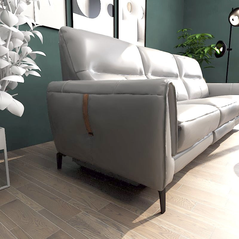 Americana Manhattan 2/3-Seater Zero Wall Full Top Grain Leather Electric Recliner Sofa (I) picket and rail