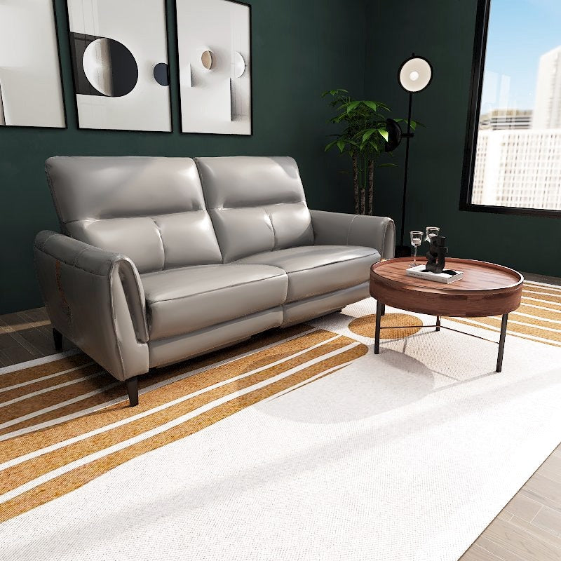 Americana Manhattan 2/3-Seater Zero Wall Full Top Grain Leather Electric Recliner Sofa (I) picket and rail