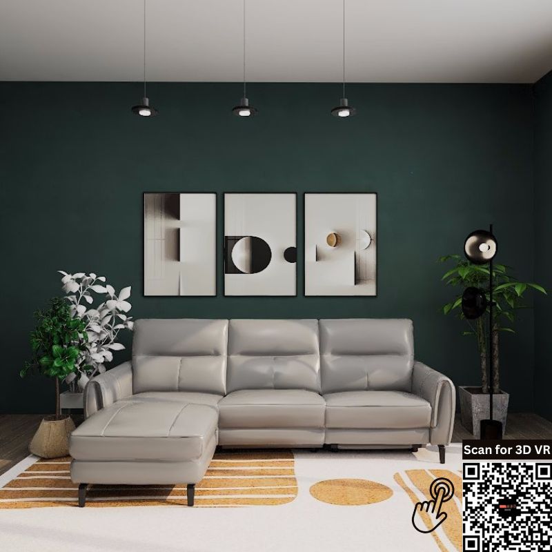 Americana Manhattan 2/3-Seater Zero Wall Full Top Grain Leather Electric Recliner Sofa (I) picket and rail