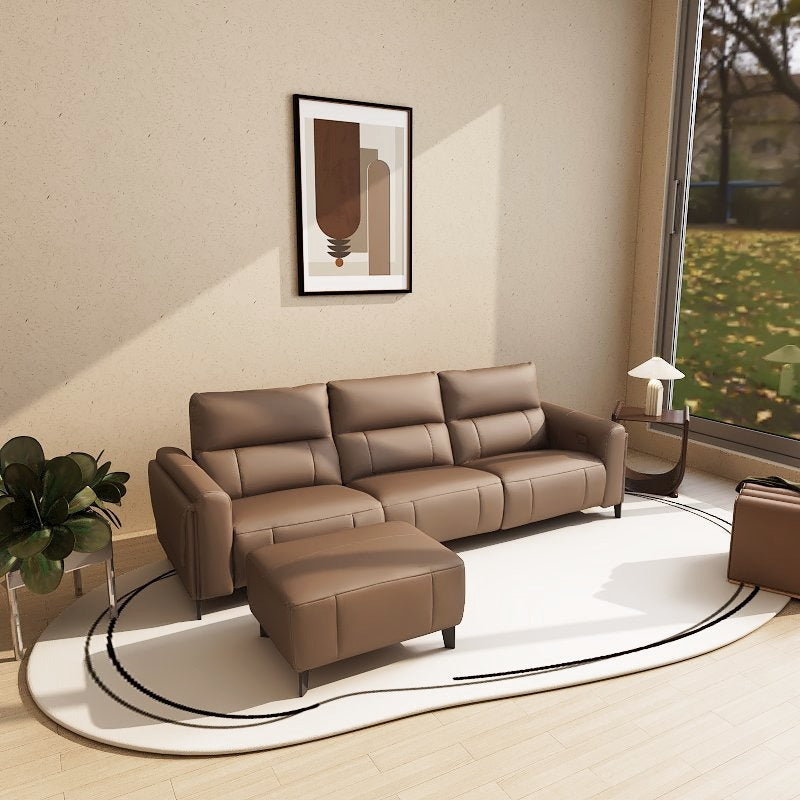 Americana Mulsanne 2/3-Seater/L-Shape  Zero Wall Full Top Grain Leather Electric Recliner Sofa (I) picket and rail