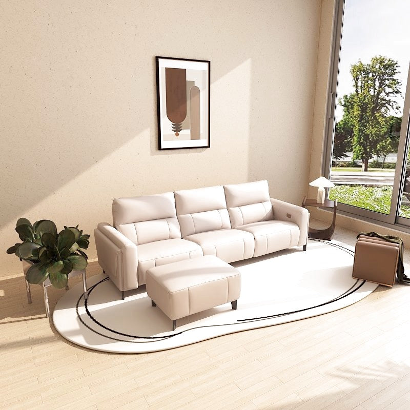 Americana Mulsanne 2/3-Seater/L-Shape  Zero Wall Full Top Grain Leather Electric Recliner Sofa (I) picket and rail