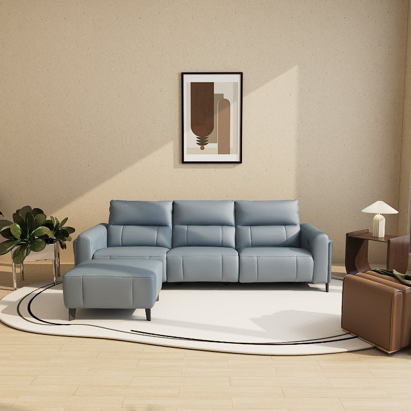 Americana Mulsanne 2/3-Seater/L-Shape  Zero Wall Full Top Grain Leather Electric Recliner Sofa (I) picket and rail