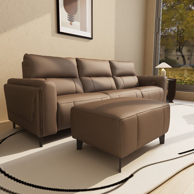 Americana Mulsanne 2/3-Seater/L-Shape  Zero Wall Full Top Grain Leather Electric Recliner Sofa (I) picket and rail