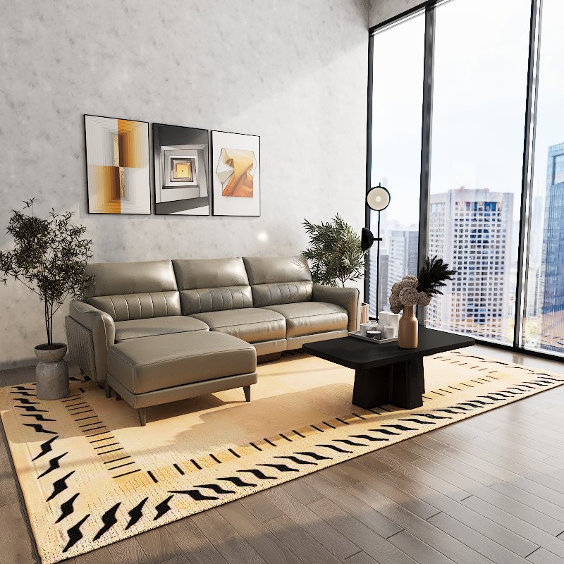 Americana Seattle 2.64m 3-Seater Zero Wall Full Top Grain Leather Electric Recliner Sofa (I) picket and rail