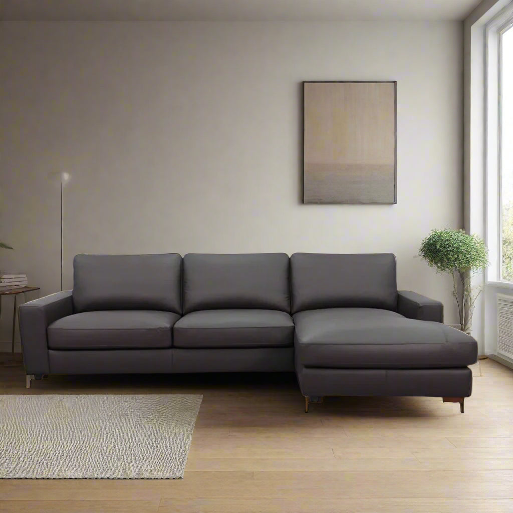 Americana Sectional L-Shaped Fabric Sofa #MB0614 picket and rail