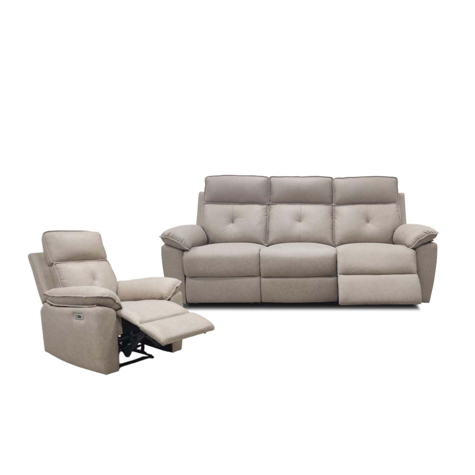 Americana Top Grain Full Leather Electric Recliner Sofa 1/2/3-Seater RC0750 (I) picket and rail