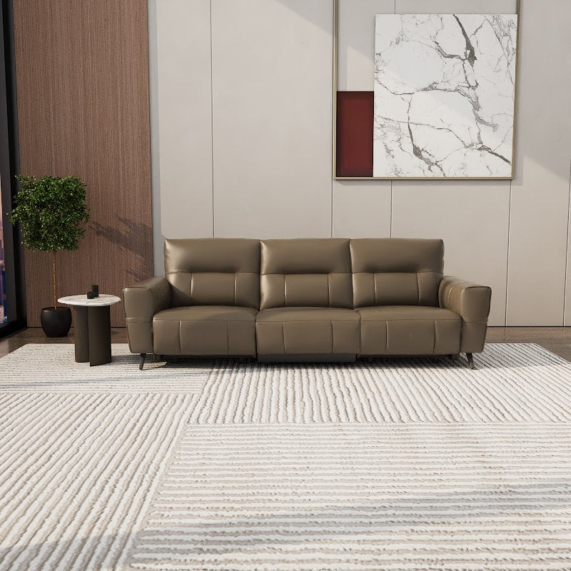 Americana Venus 2/3-Seater Zero Wall Full Top Grain Leather Electric Recliner Sofa with (I) picket and rail