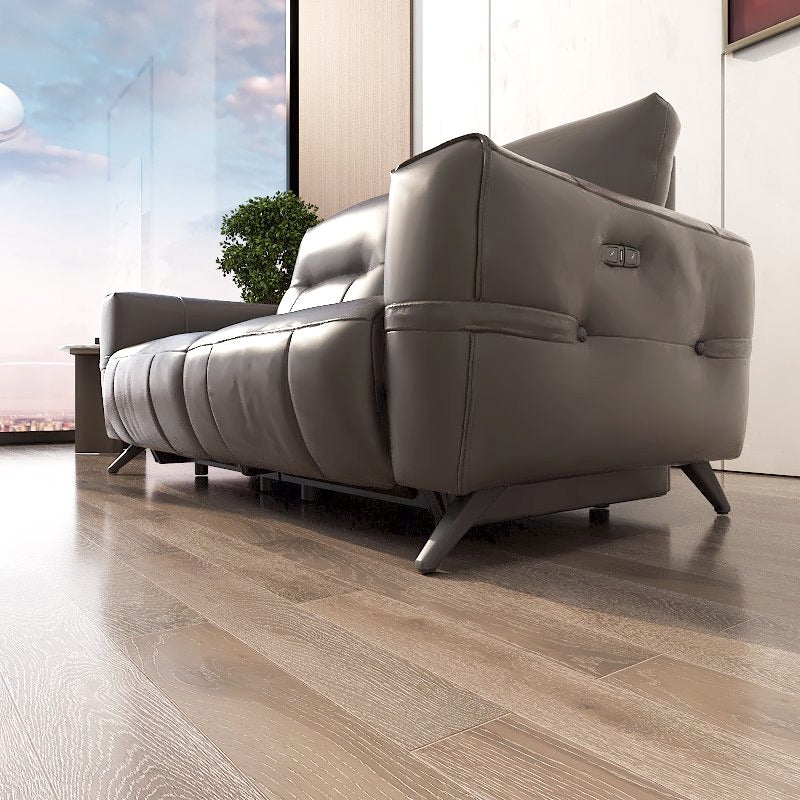 Americana Venus 2/3-Seater Zero Wall Full Top Grain Leather Electric Recliner Sofa with (I) picket and rail