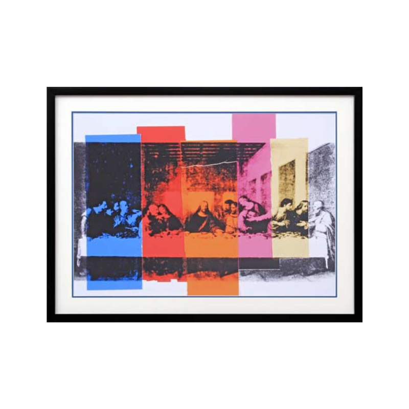 Andy Warhol "Detail of The Last Supper", 1986 | Licensed Art Print | Framed Art | Lithograph | Pop Art picket and rail