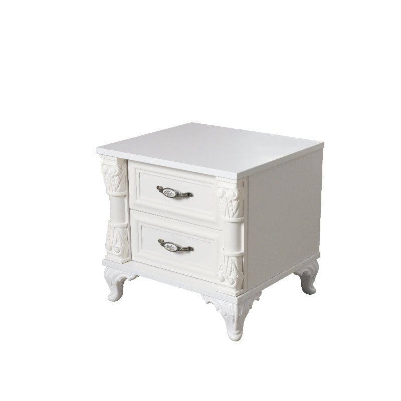Angel 2-Drawer Nightstand Bedside Table HL-2531 picket and rail