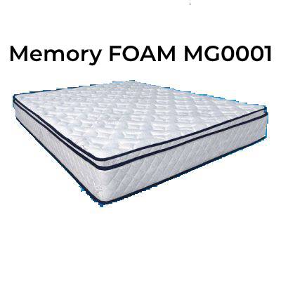 Asiana Memory Foam-Top Individual Pocketed Spring Mattress-Queen 2M size (MG001) picket and rail