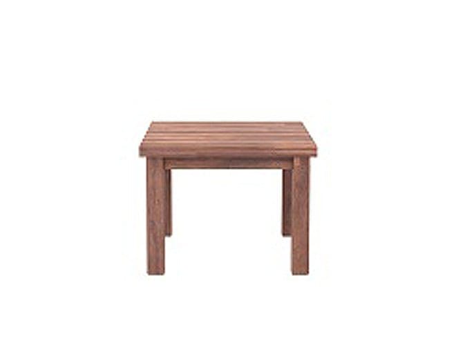 Aurra Solid Wood Side Table picket and rail