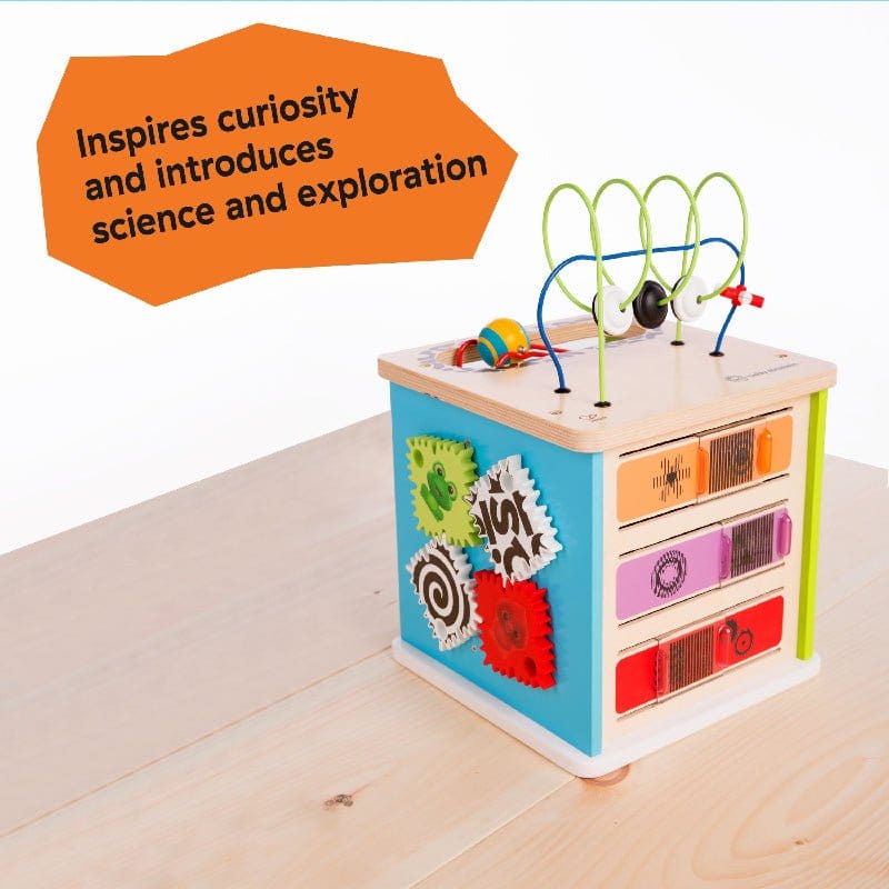 Baby Einstein HAPE Innovation Station Activity Cube BE11656 picket and rail