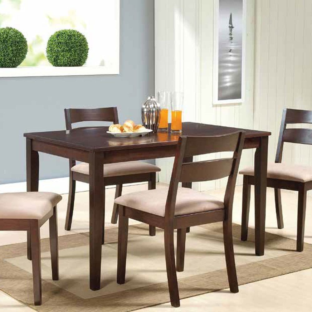 Bahamas 5pc 1.2m Solid Wood Dining Set (C-3183) picket and rail