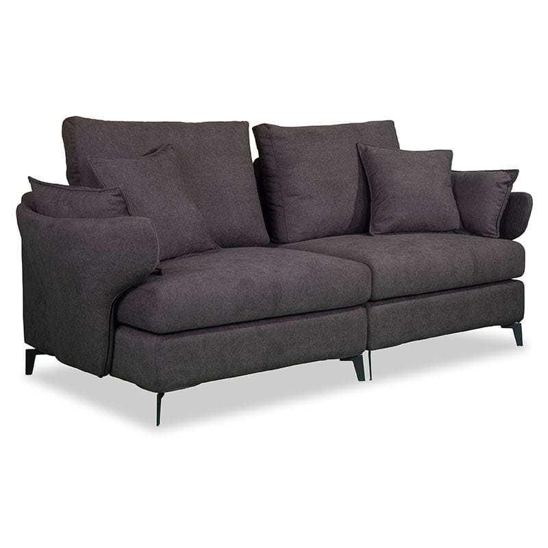 Ben 3-Seater Premium Fabric Sofa (931C) picket and rail