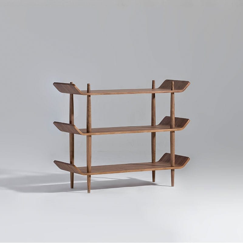 Bentwood 0.9m Shelf in American Walnut by Sean DIX (MCS-SD9133A-WAL) (C2209) picket and rail