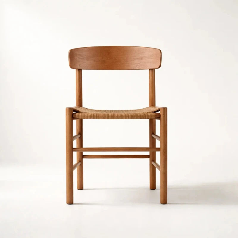 Borch Chair (CH9162) - Custom Solid Wood American Oak Dining Chair Mid-Century Architect-Inspired Scandinavian Minimalist picket and rail