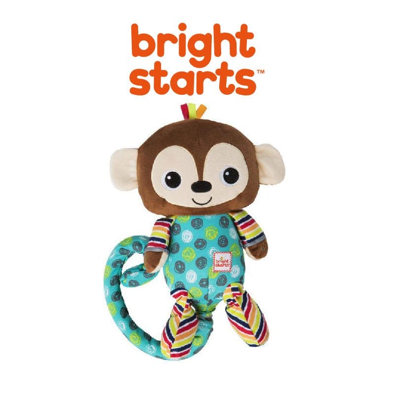 Bright Starts Bananas The Tickle &amp; Tumble Monkey Toy BS11384 picket and rail