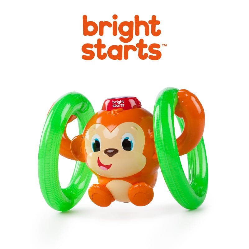 Bright Starts LLB Roll &amp; Glow Monkey Toy BS52181 picket and rail
