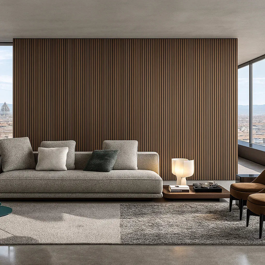 Cavora (SF12004) - Italian Minimalist Custom Sofa Bespoke in Leather & Fabric picket and rail