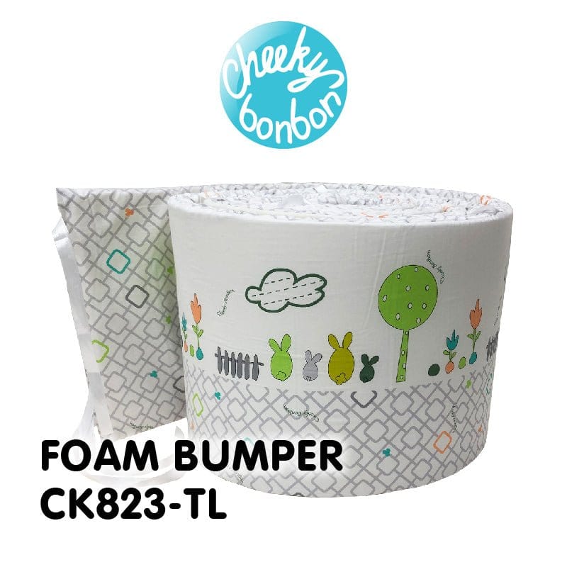 Cheeky Bon Bon Foam Bumper for Convertible Cots (190x90x25cm) CK823-TL picket and rail