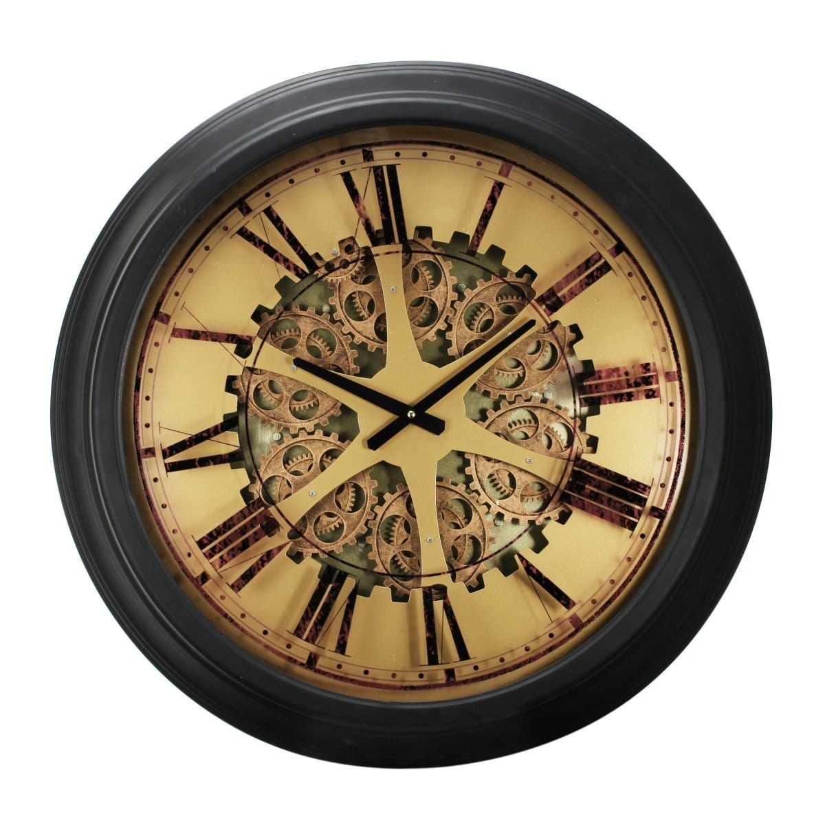 Clock - Classic Gears Wall Clock (AB-40050) picket and rail