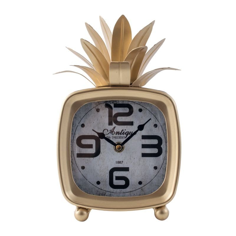 Clock - Gold Clock (AB-44570) picket and rail