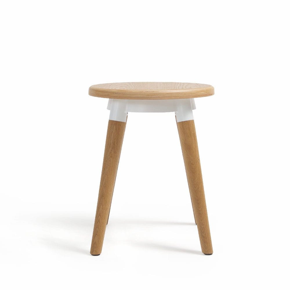 Copine Solid Wood Dining Stool (MCS-SD15211-WAL ) picket and rail