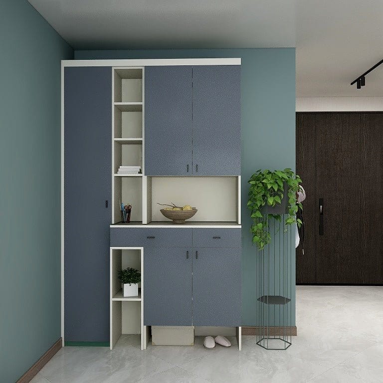 Custom Carpentry Full-Height Shoe Cabinet (SC10) picket and rail