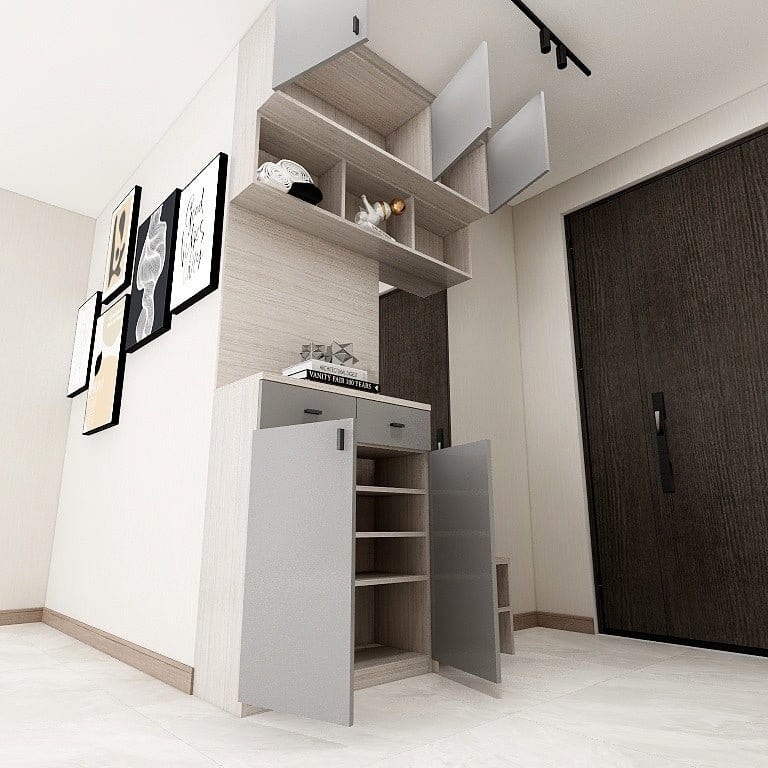 Custom Carpentry Full-Height Shoe Cabinet (SC29) - P&R Custom Furniture ...