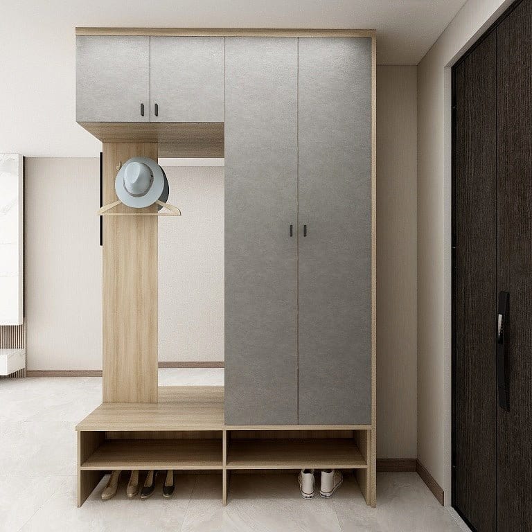 Custom Carpentry Full-Height Shoe Cabinet (SC34) Picket&Rail