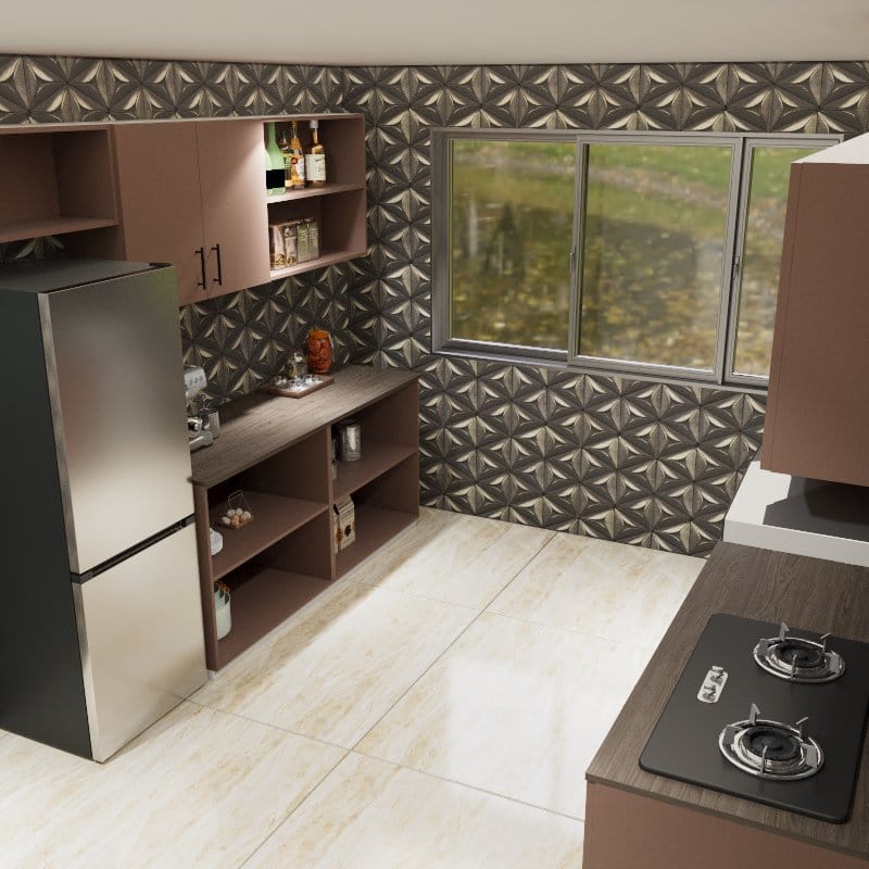 Custom Design Kitchen Cabinet - ML1 picket and rail