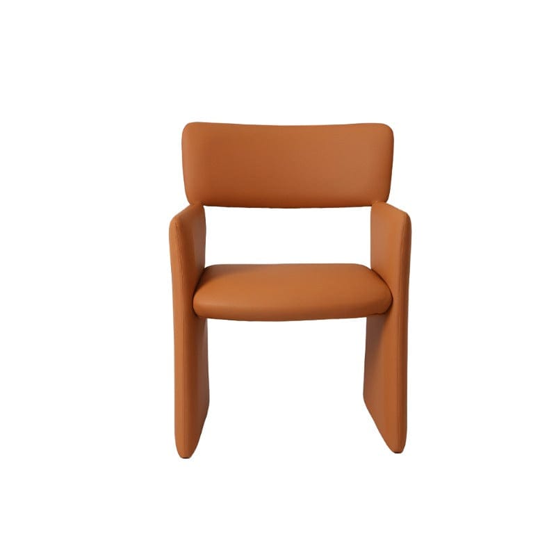 Custom Fiber Glass Dining Chair with Vegan Leather - Jewel Arm Chair (CH2052) picket and rail