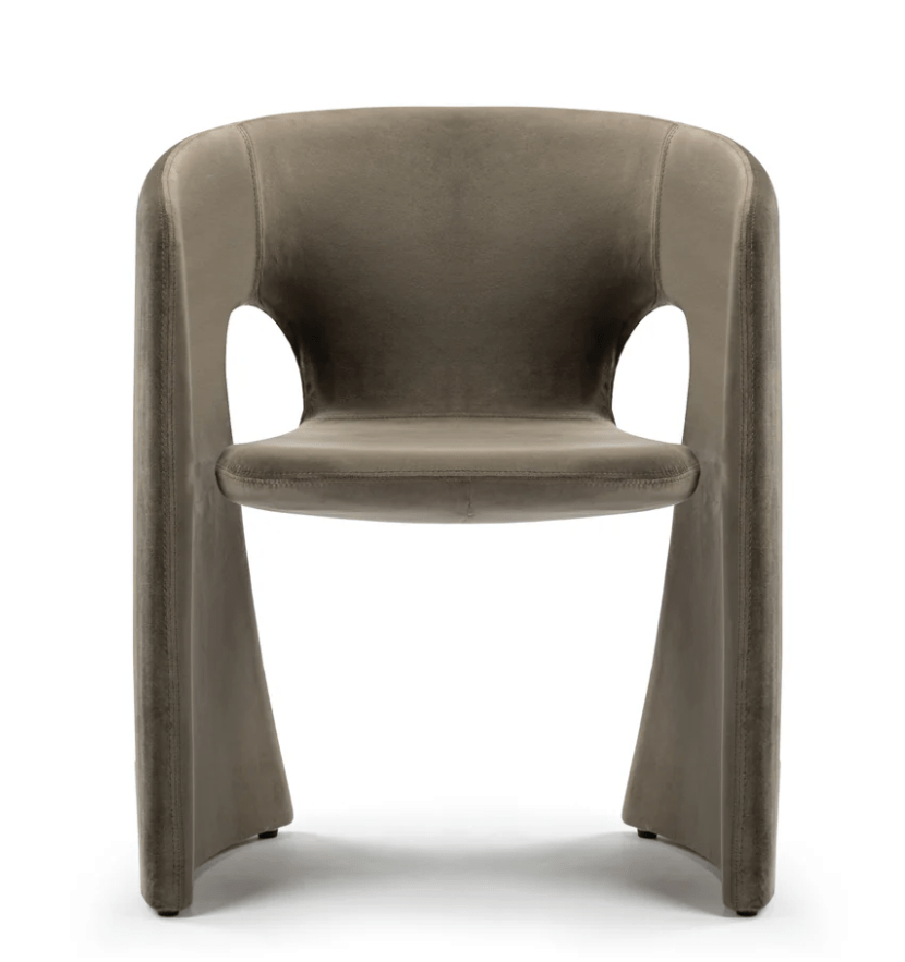 Custom Fibre Glass Dining Chair with Vegan Leather - CH1098 picket and rail