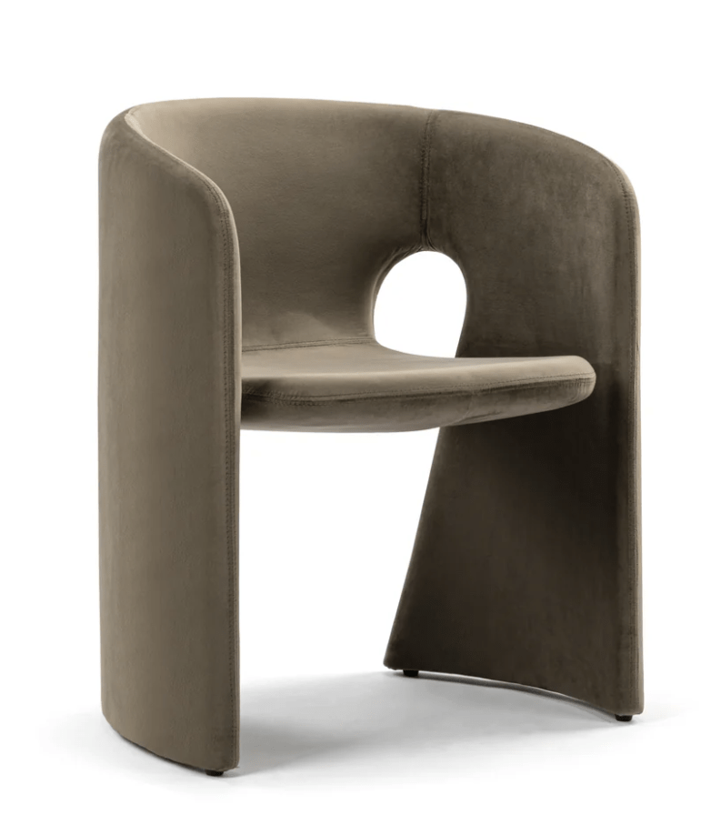Custom Fibre Glass Dining Chair with Vegan Leather - CH1098 picket and rail