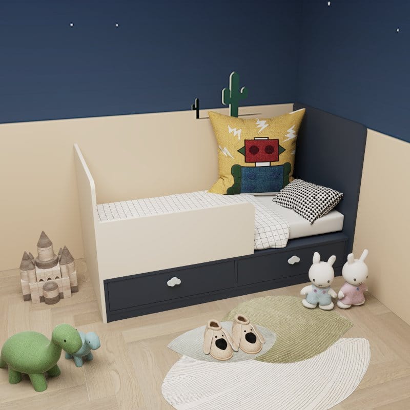 Toddler Beds With Storage Custom / Kids 210 Years Picket&Rail