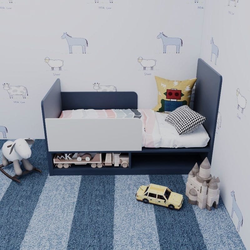 Custom Kids & Toddler Tatami Storage Bed with Side Guards (TSB1