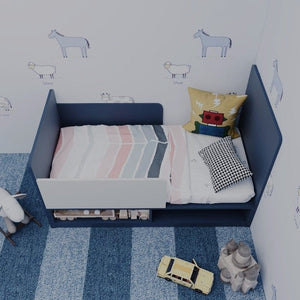 Custom Kids & Toddler Tatami Storage Bed with Flip-Down Doors