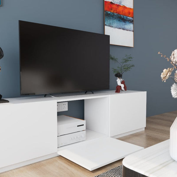 Custom Minimalist Design 1.5m to 2m TV Console with Storage -T4 ...