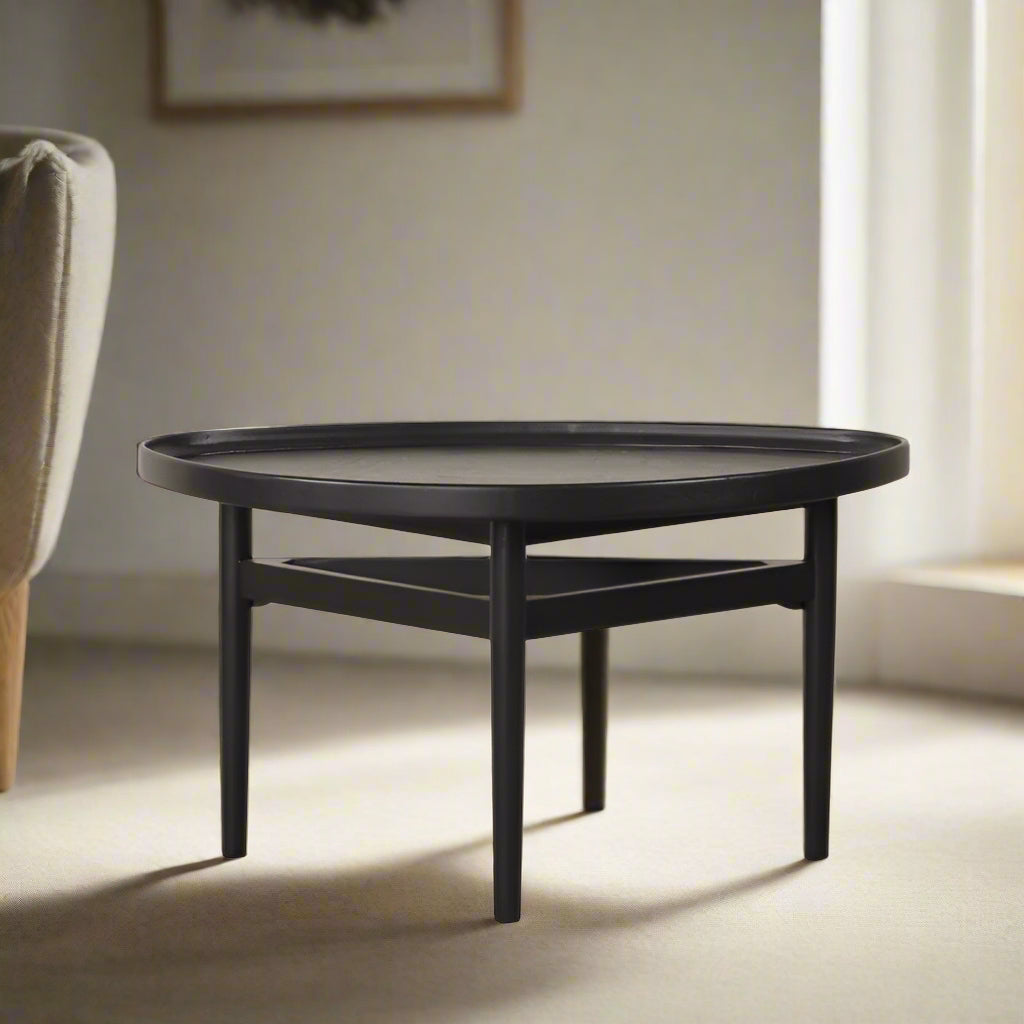 Custom Solid Wood Coffee Table - CT2301 picket and rail