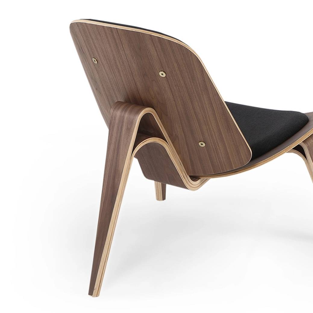 Custom Solid Oak Wood Veneer Lounge Chair Cameo Chair (CH9103