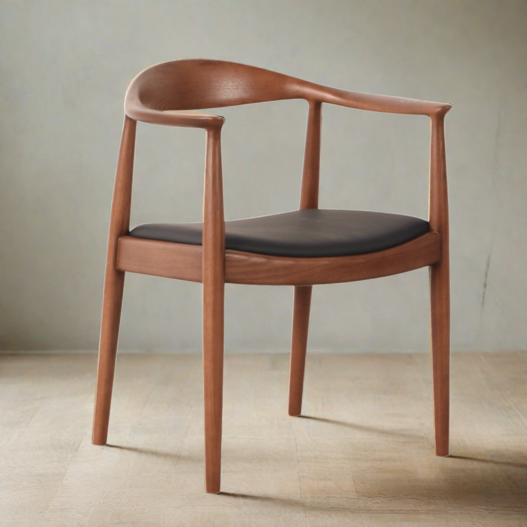 Custom Solid Wood Dining Chair - Roly Chair (CH7252B) picket and rail