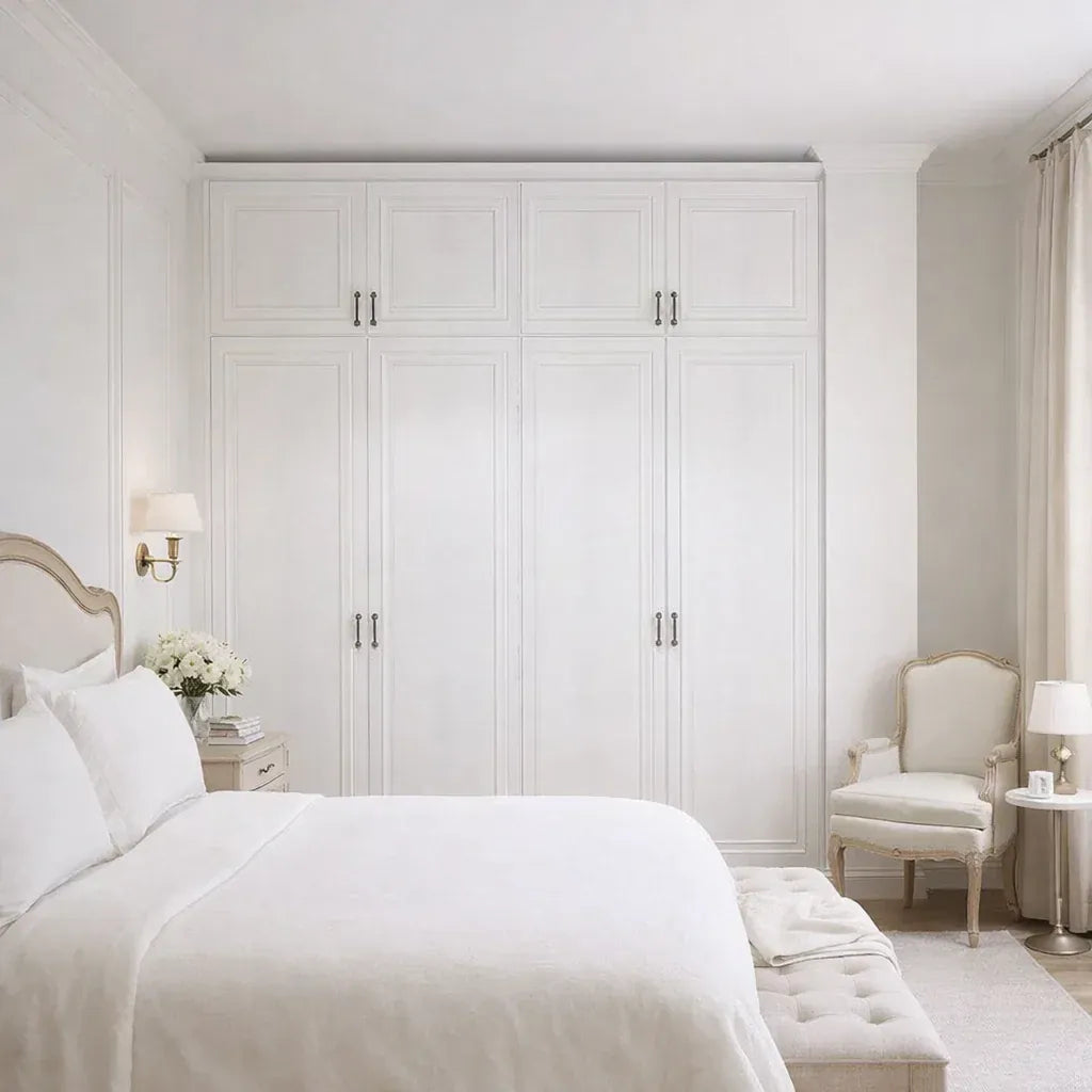Custom Wardrobe System (Avignon) Length 1.5-2m Full Height Swing Door System (Built-In or Freestanding) picket and rail