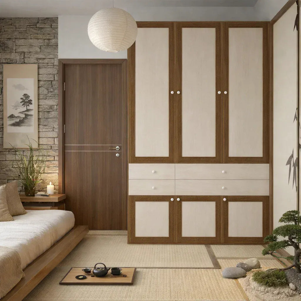 Custom Wardrobe System (Freud) Length 1.2-1.5m Full Height Swing Door System (Built-In or Freestanding) picket and rail