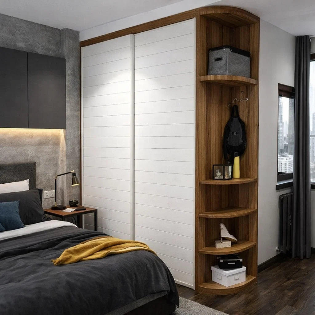 Custom Wardrobe System (Freud) Length 2-3m Full Height Swing/Sliding Door System (Built-In or Freestanding) picket and rail