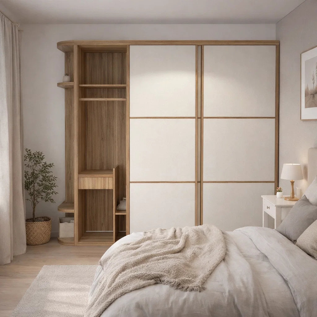 Custom Wardrobe System (Garden) Length 1.5-2m Full Height Sliding Door System (Built-In or Freestanding) picket and rail