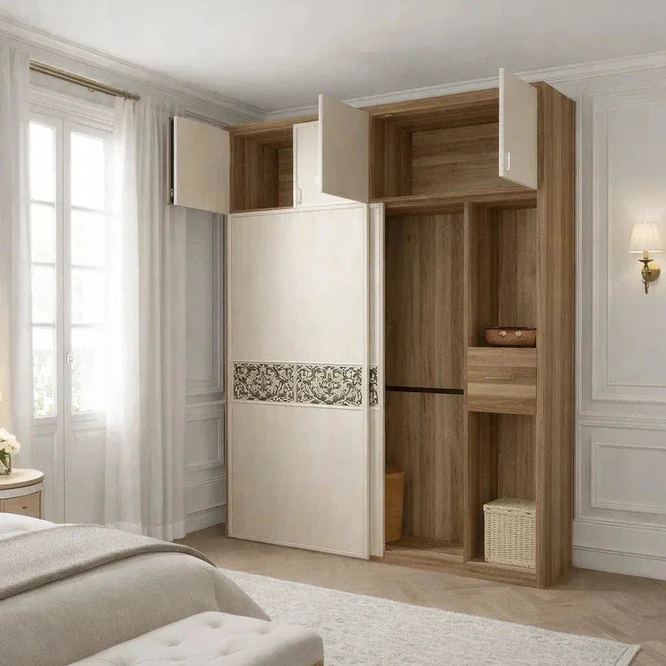 Custom Wardrobe System (Garden) Length 1.5-2m Full Height Sliding Door System (Built-In or Freestanding) picket and rail