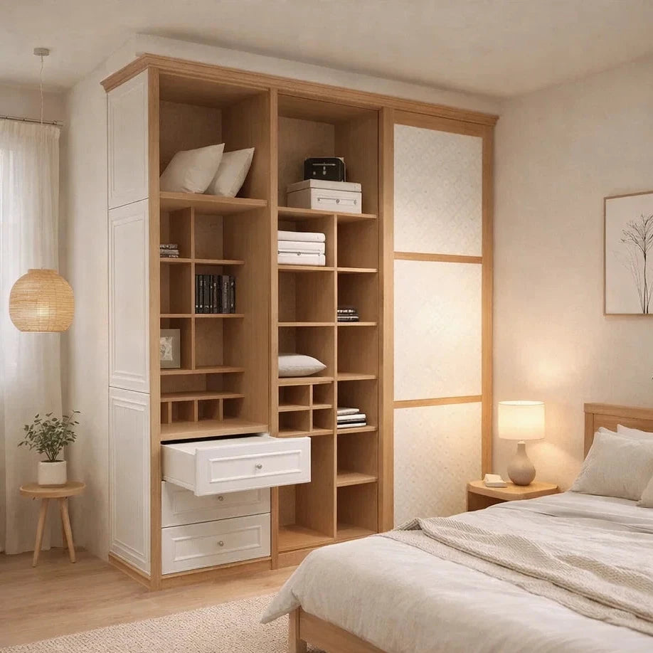 Custom Wardrobe System (Garden) Length 2-3m Full Height Sliding Door System (Built-In or Freestanding) picket and rail