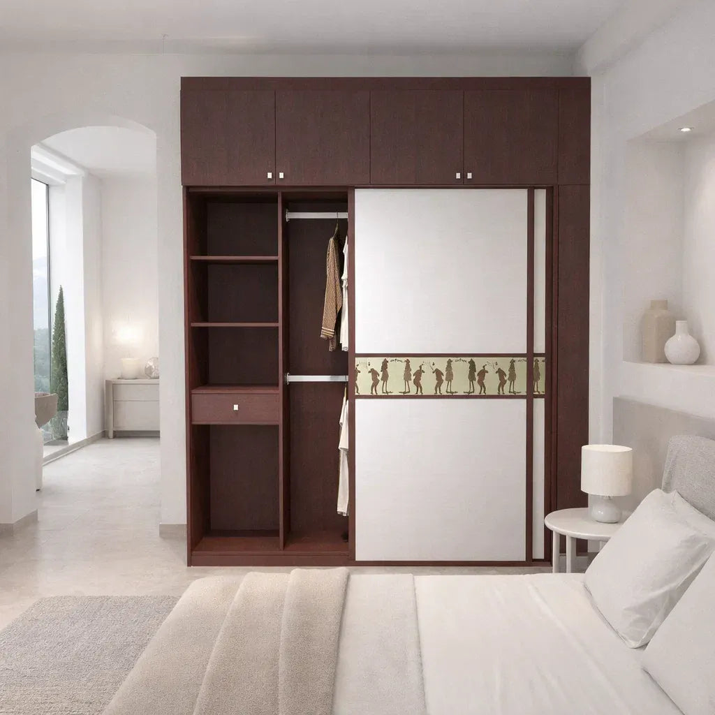Custom Wardrobe System (Imperial) Length 1.5-2m Full Height Sliding Door System (Built-In or Freestanding) picket and rail