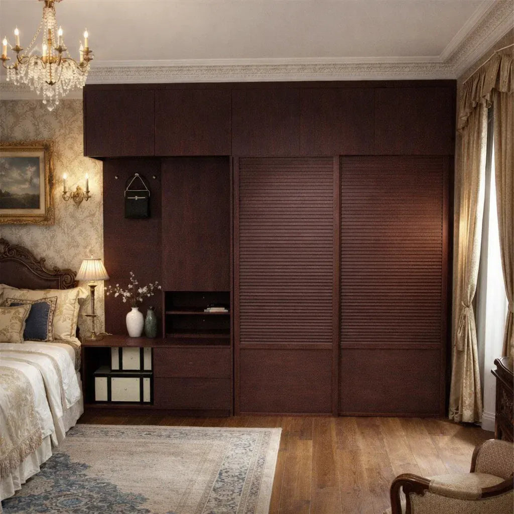 Custom Wardrobe System (Imperial) Length 2-3m Full Height Swing/Sliding Door System (Built-In or Freestanding) picket and rail